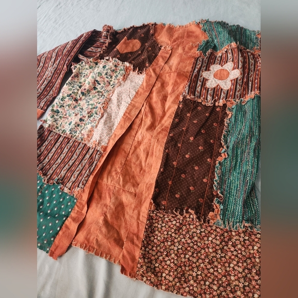 Oversized patchwork Jacket (reversable) - Picture 2 of 10